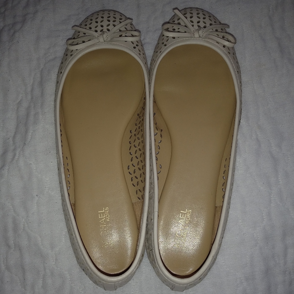 Michael Kors Leather Ballerina Flats - Picture 4 of 6